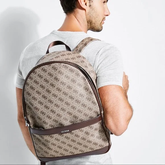 Guess Kevin Logo-Print Backpack - Picture 7 of 9